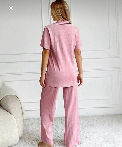 m Beden Pembe pijama takımı