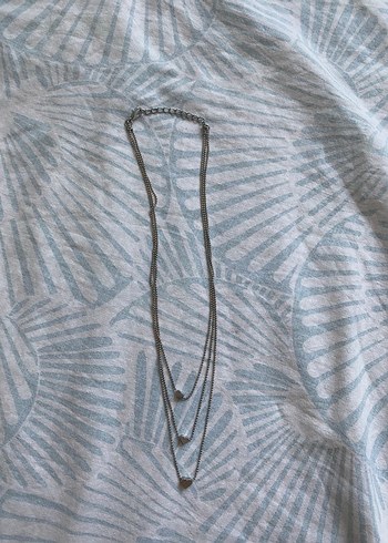 Accessorize Uzun Zincir Detaylı Gri Kadın Kolye