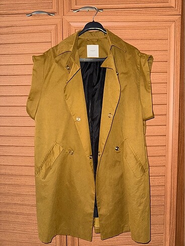 Mango oversize hardal yelek