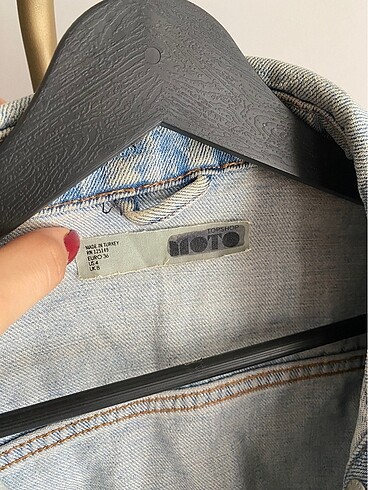 36 Beden mavi Renk Topshop kot ceket