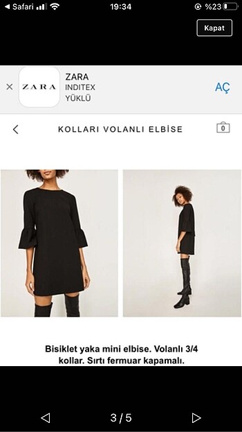 Zara ZARA ELBİSE