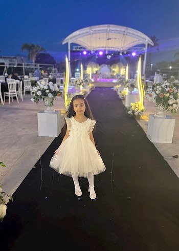 Kız Çocuk Beyaz gelinlik - Görsel 6