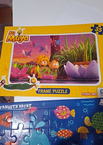 Renkli 24 Parça Okyanus Hayatı Çocuk Yapbozu - Görsel 5