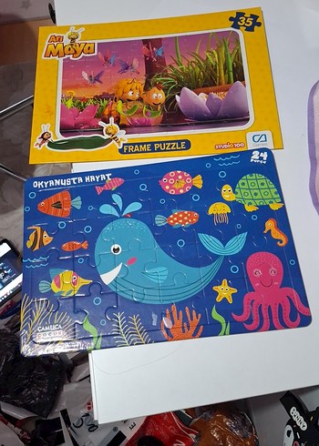 Renkli 24 Parça Okyanus Hayatı Çocuk Yapbozu - Görsel 2