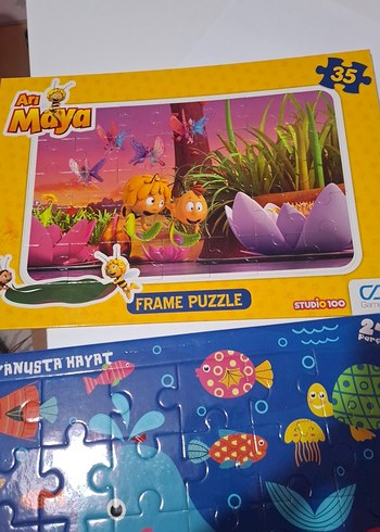 Renkli 24 Parça Okyanus Hayatı Çocuk Yapbozu - Görsel 4