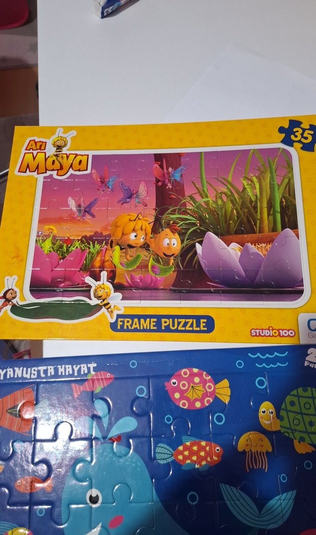 Renkli 24 Parça Okyanus Hayatı Çocuk Yapbozu - Görsel 5