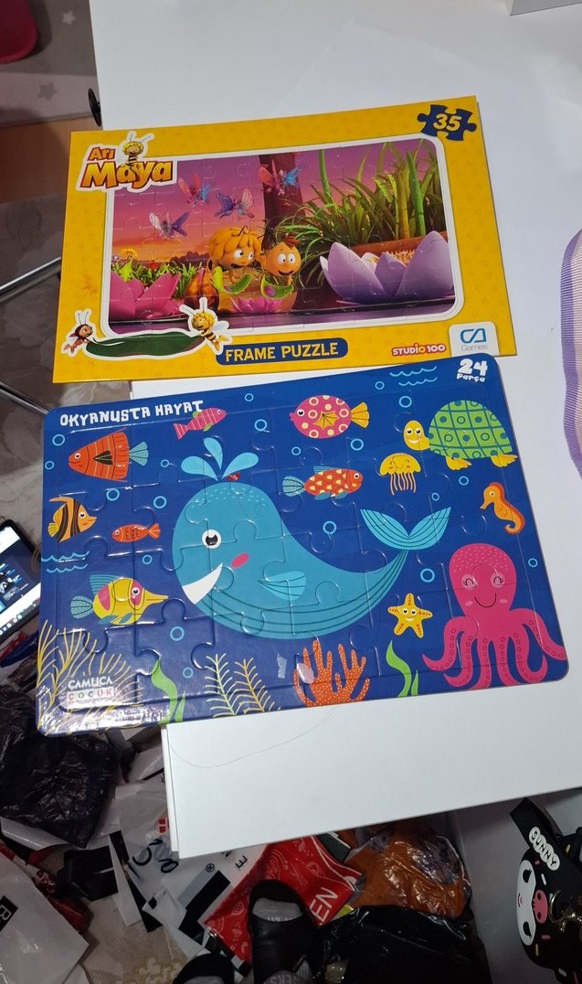 Renkli 24 Parça Okyanus Hayatı Çocuk Yapbozu - Görsel 2