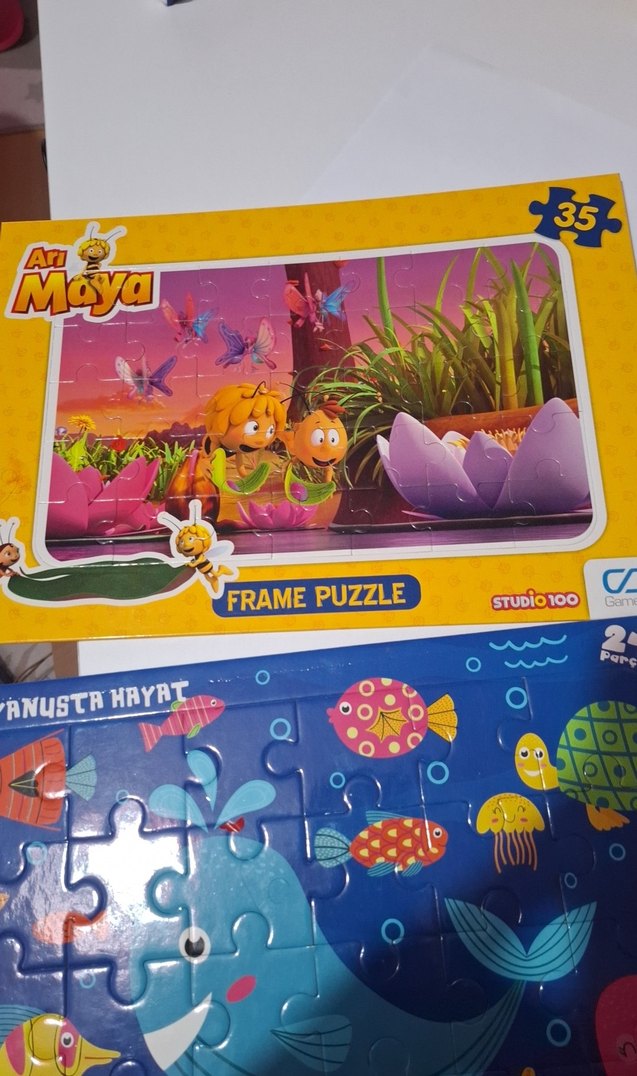 Renkli 24 Parça Okyanus Hayatı Çocuk Yapbozu - Görsel 4