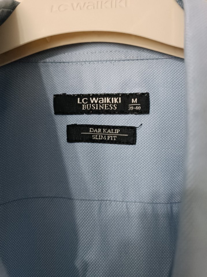 Mavi Pamuklu Erkek Gömlek - Görsel 2