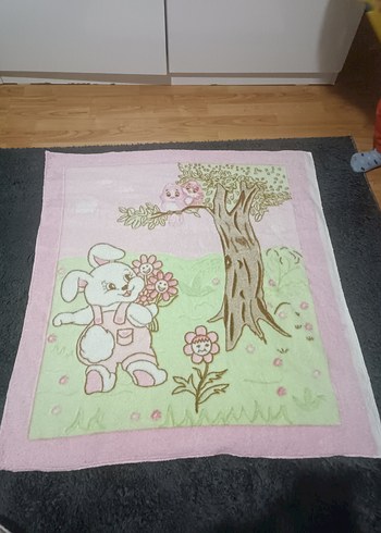 Pembe Baskılı Çocuk Battaniyesi - Görsel 2