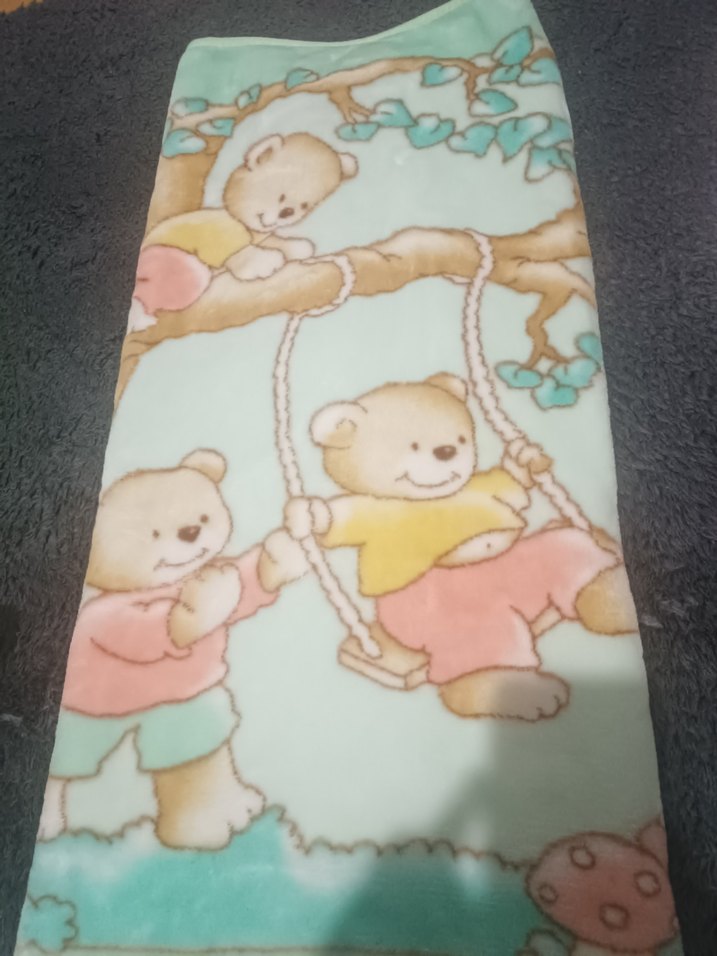 bebekler için Renkli Baskılı Polar Battaniye - Görsel 3