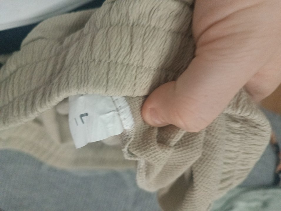 Bej Midi Keten Kadın Pantolon - Görsel 3