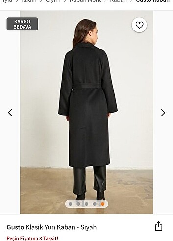 Gusto kaşe  kaban - Görsel 8