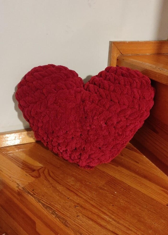 Viral olan Puffy kalp yastık(ilanı almayın) - Görsel 3