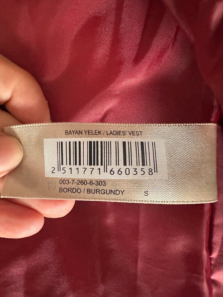 Bordo Kapitone Şişme Yelek — görsel 4/5