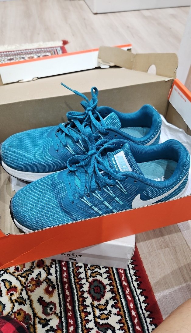 nike mavi koşu ayakkabısı - Görsel 5