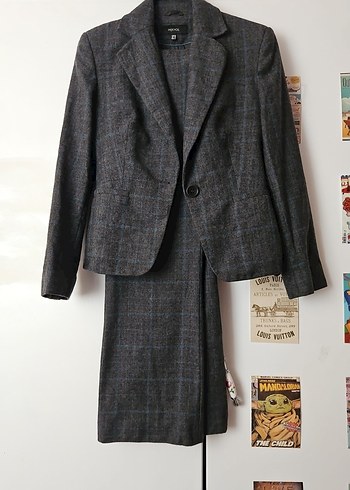 Gri Kadın Blazer Takım - Görsel 2