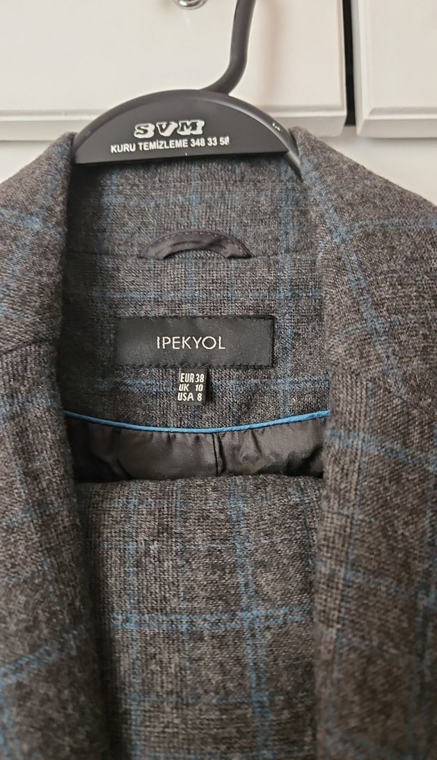 Gri Kadın Blazer Takım - Görsel 3