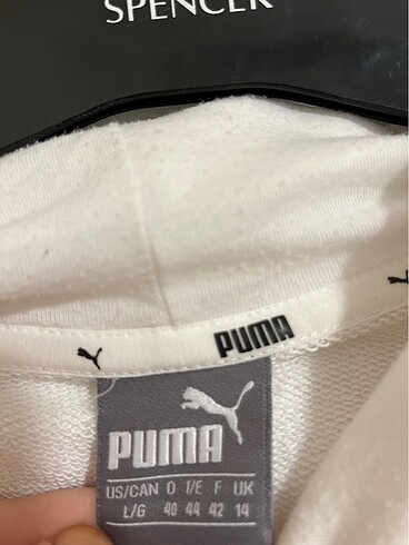 l Beden beyaz Renk Orijinal Puma Sweatshirt