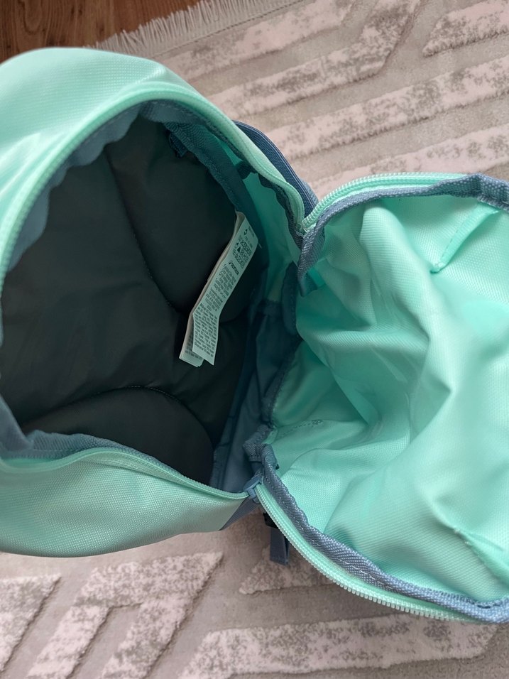 Turkuaz Baskılı Fermuarlı Çocuk Sırt Çantası - Görsel 4