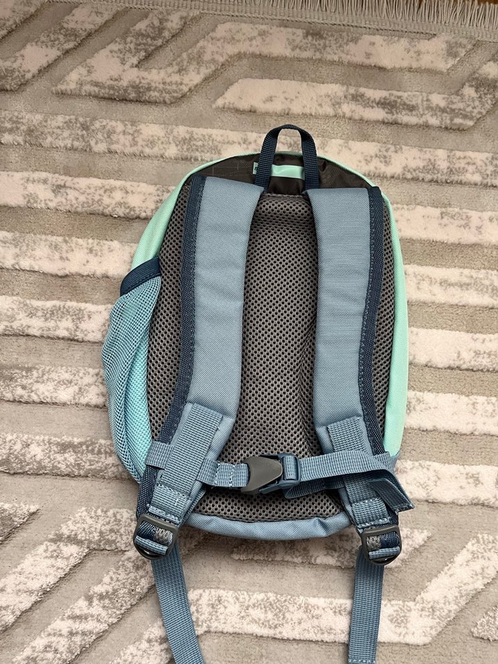 Turkuaz Baskılı Fermuarlı Çocuk Sırt Çantası - Görsel 2