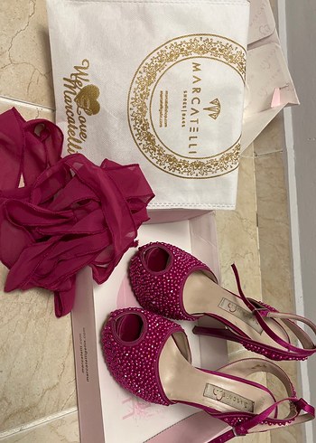 Marcatelli marka fuşya abiye ayakkabı - Görsel 2