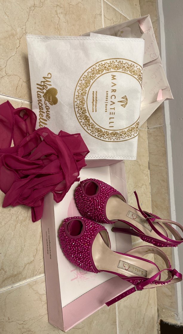 Marcatelli marka fuşya abiye ayakkabı - Görsel 2