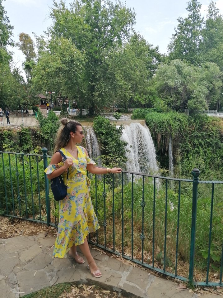 Sarı Çiçekli Uzun Bohem Elbise - Görsel 5