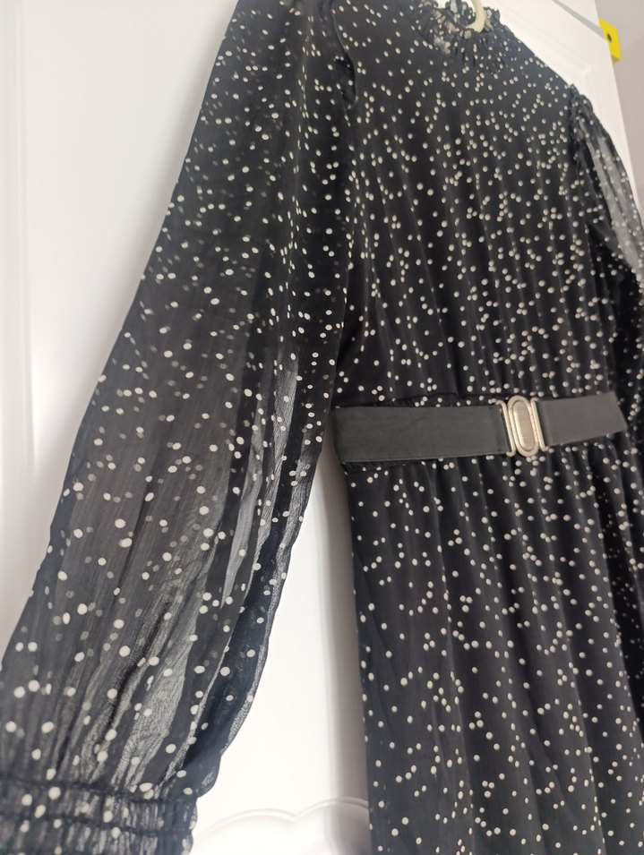 puantiyeli elbise - Görsel 3