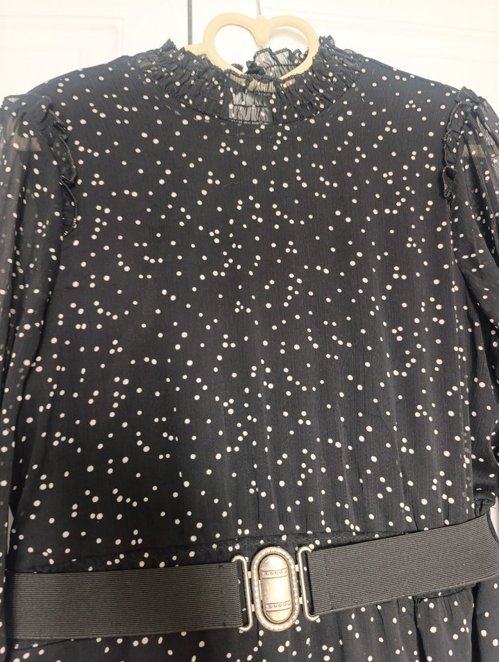 puantiyeli elbise - Görsel 4