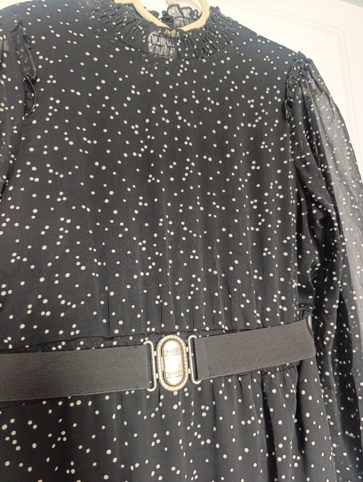 puantiyeli elbise - Görsel 2