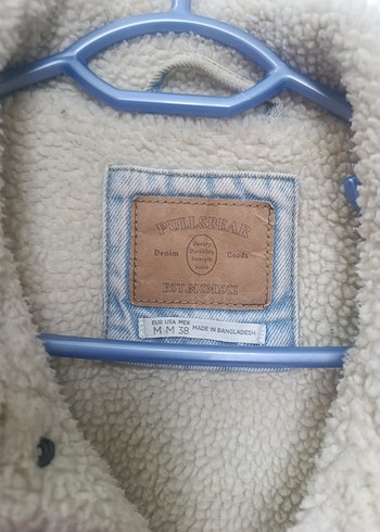 pull&bear kot ceket suni kürklü - Görsel 5