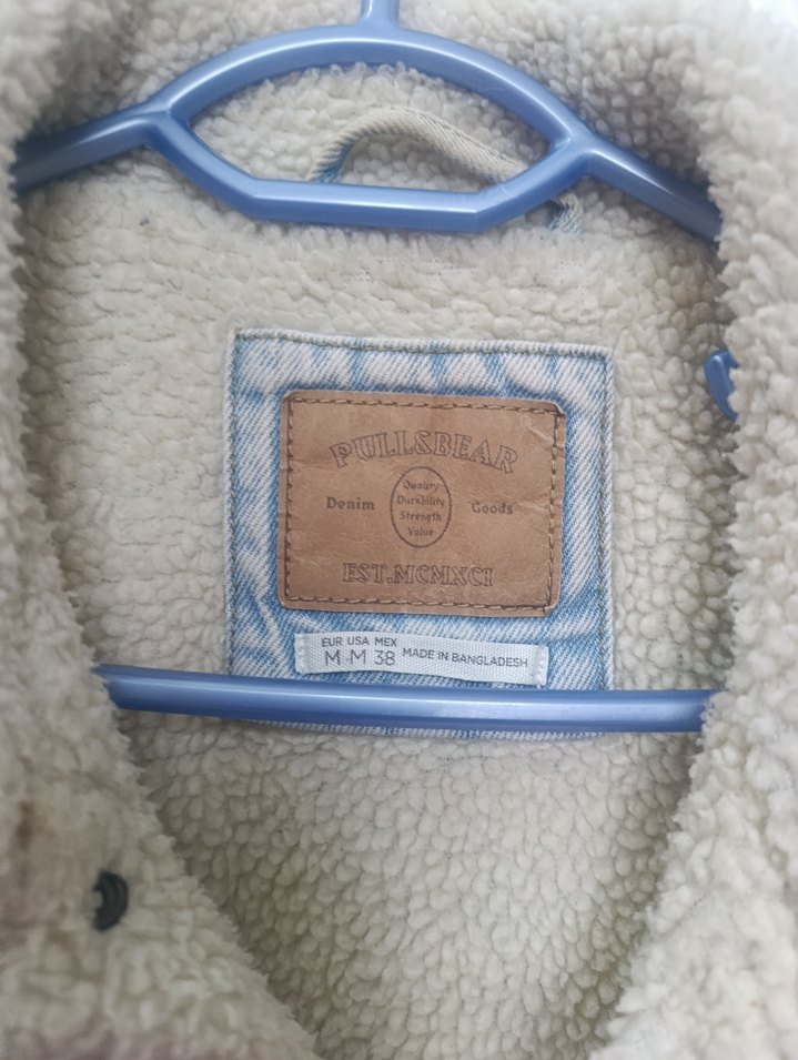 pull&bear kot ceket suni kürklü - Görsel 5