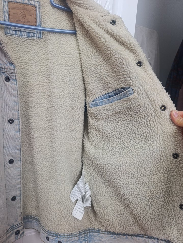 pull&bear kot ceket suni kürklü - Görsel 3