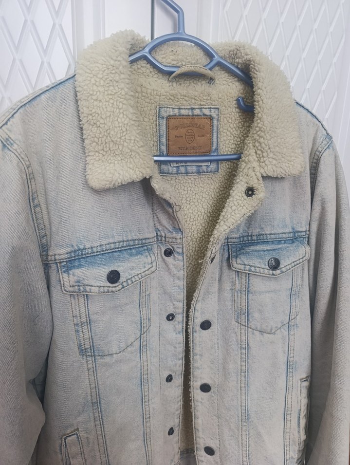 pull&bear kot ceket suni kürklü - Görsel 2