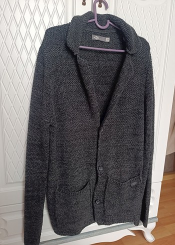 Lee Cooper Erkek Triko Hırka, Notched Lapel Yaka - Görsel 3