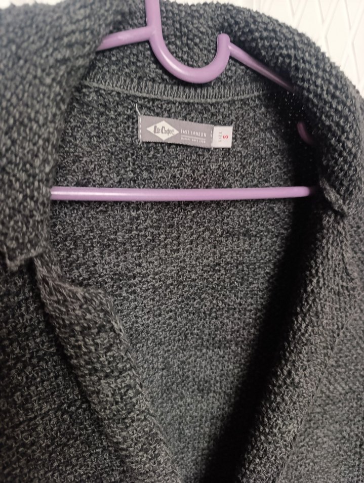 Lee Cooper Erkek Triko Hırka, Notched Lapel Yaka - Görsel 2