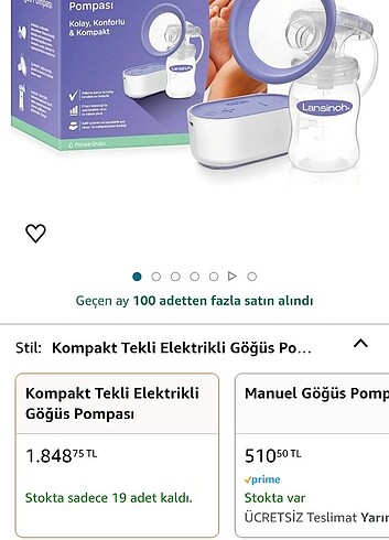 LANSINOH TEKLI SUT SAGMA MAKINESI