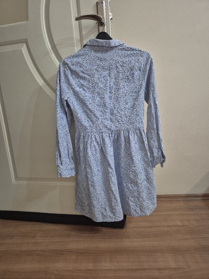 Desenli Midi Elbise - Görsel 2