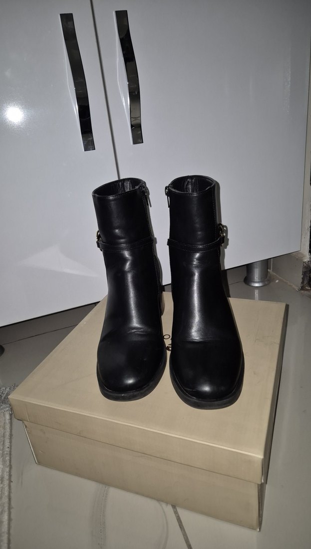 Pierre Cardin Siyah Kadın Deri Bot - Görsel 4