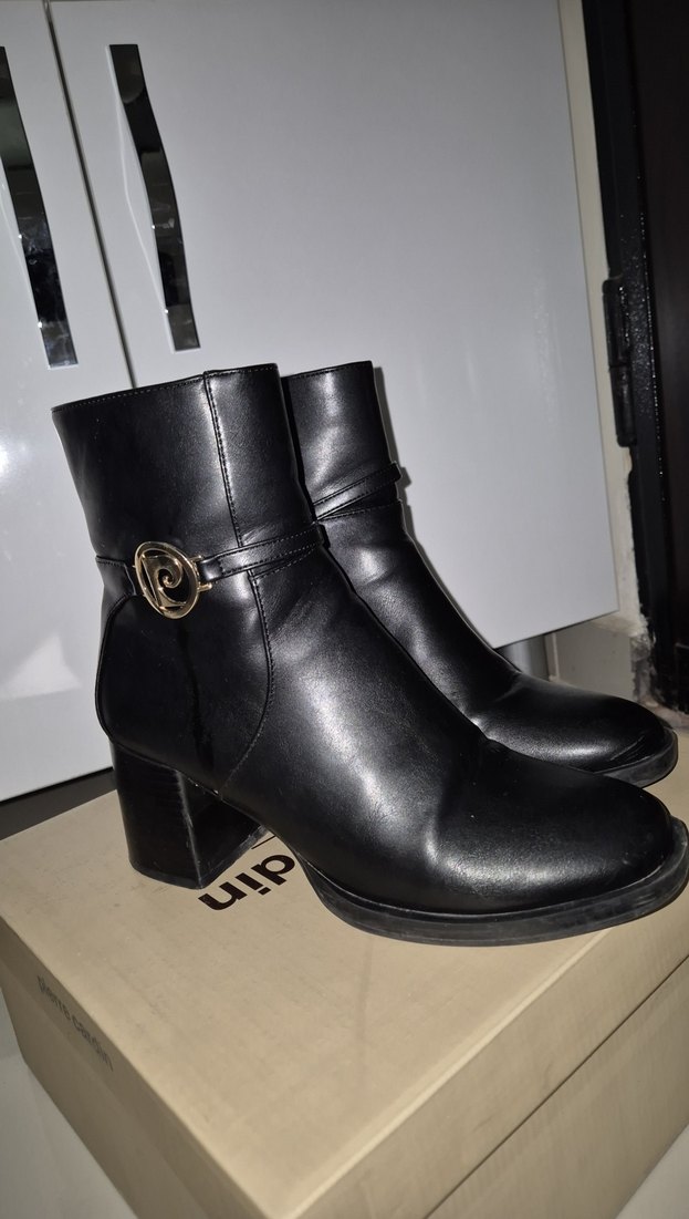 Pierre Cardin Siyah Kadın Deri Bot - Görsel 3