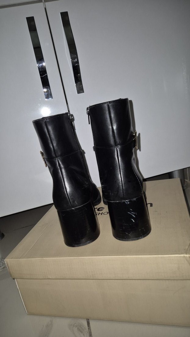 Pierre Cardin Siyah Kadın Deri Bot - Görsel 5