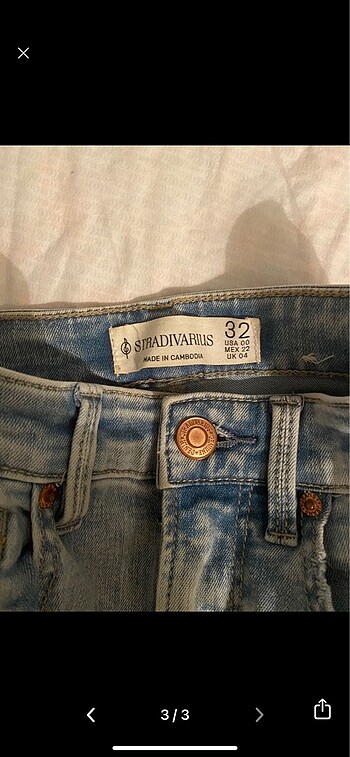 32 Beden mavi Renk Stradivarius Skinny Jean
