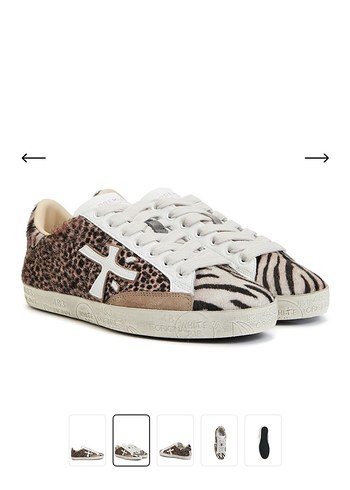 Kahverengi Zebra Desenli Kadın Sneakers