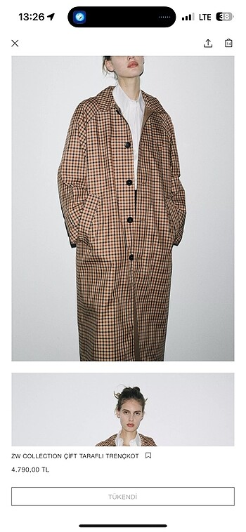 Zara trençkot