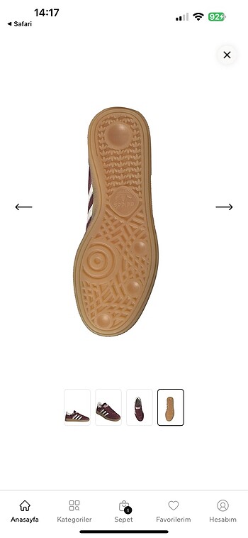 37 Beden bordo Renk Adidas Spezial
