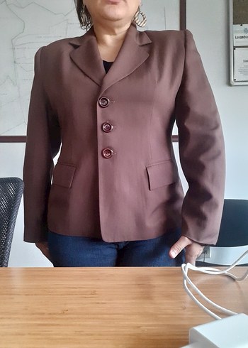 Diğer Siklik Ve Rahatlik Vizon Kahverengi Kadin Blazer