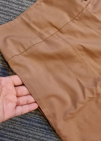 Bej Kadın Krep Kumaş Pantolon - Görsel 8