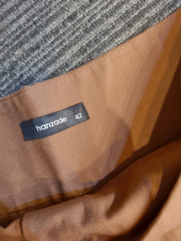 Bej Kadın Krep Kumaş Pantolon - Görsel 4