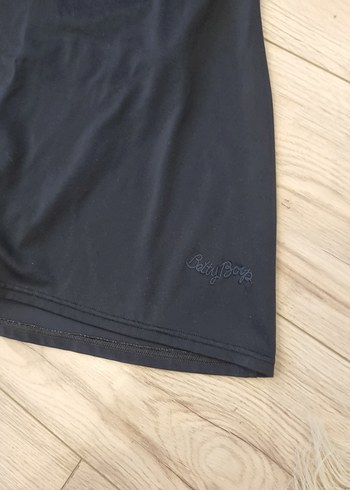 Drapeli Siyah Mini Kadın Mayo - Görsel 5